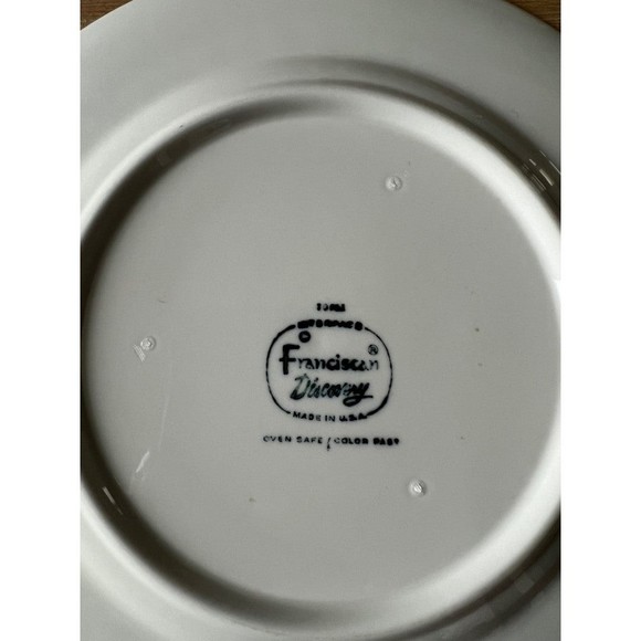Vintage 60s Mid Century Modern Franciscan Discovery Collection Salad Plate Topaz - Picture 4 of 4